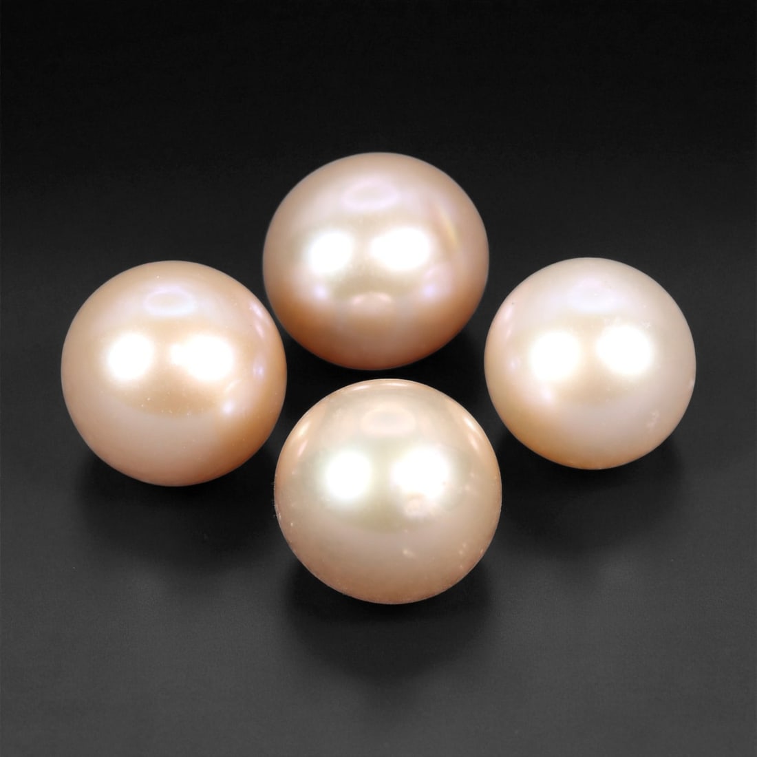 7.00 mm Pastel Freshwater Pearl Selection - Natural Round Group of Four, 100XE (1 of 1)
