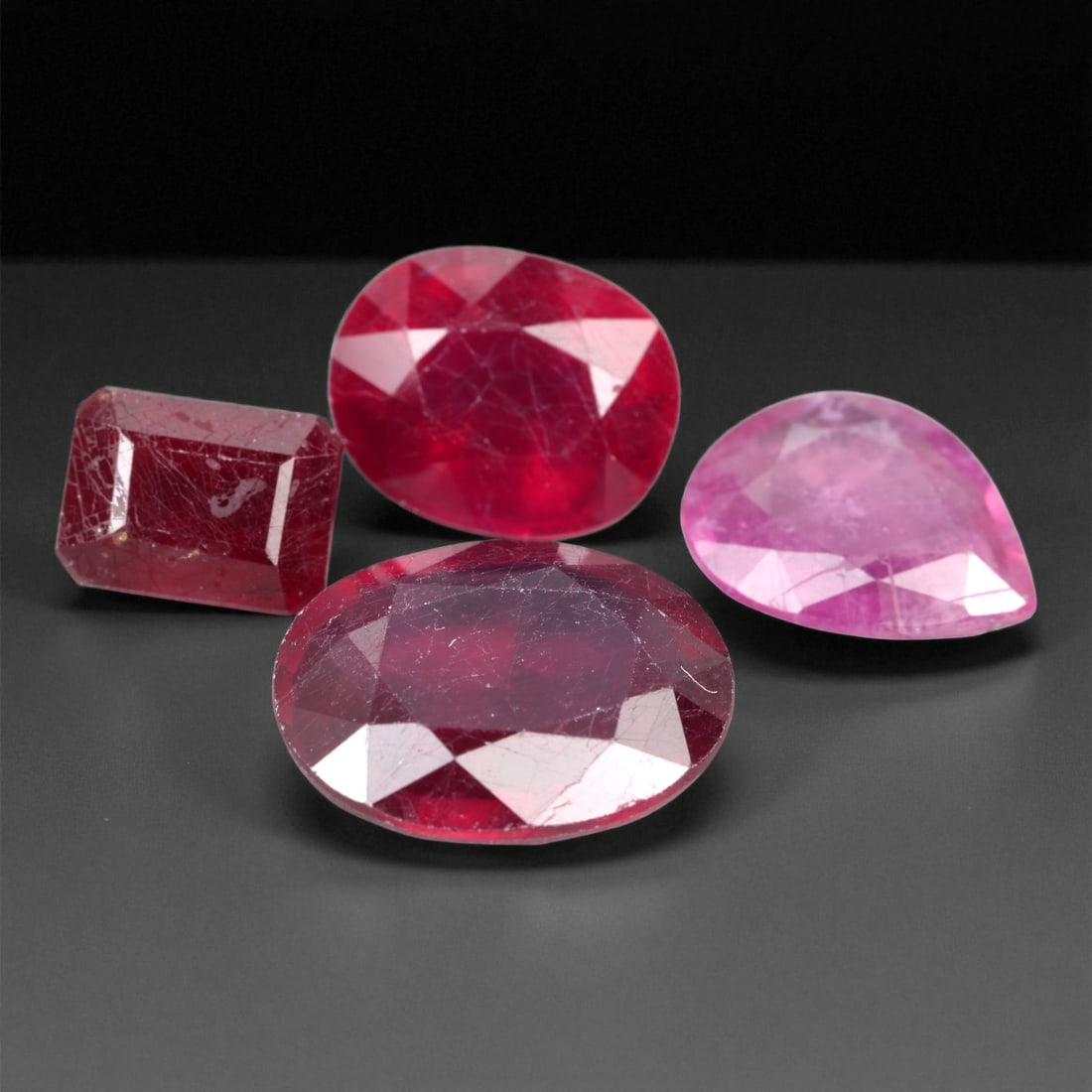 14.38 Carats Mixed Pink to Crimson Ruby Lot - Natural Loose Gemstones, 11XB (1 of 1)