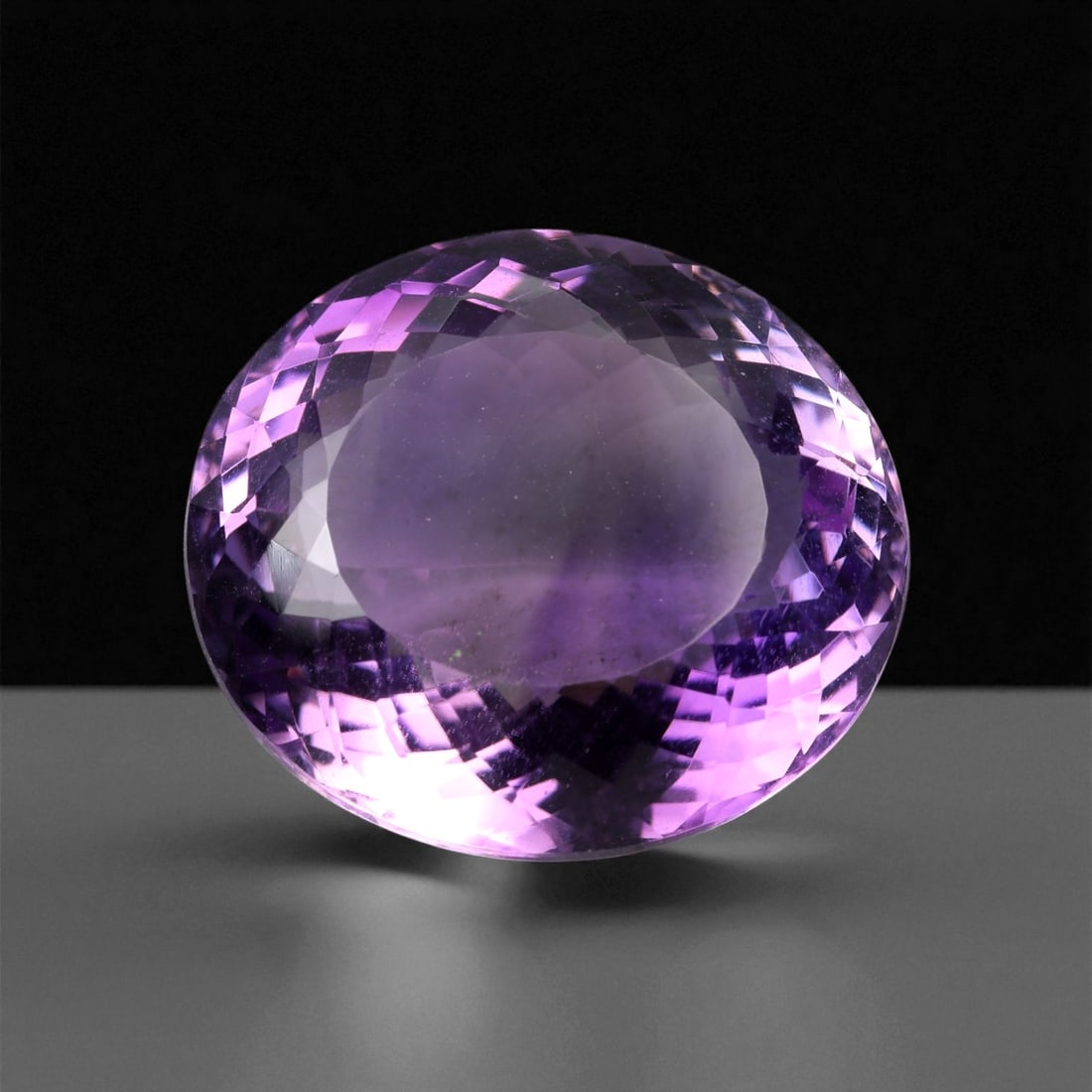 30.42 Carats Violet Amethyst Oval - Natural Brazilian Faceted Gemstone, 46XB (1 of 1)