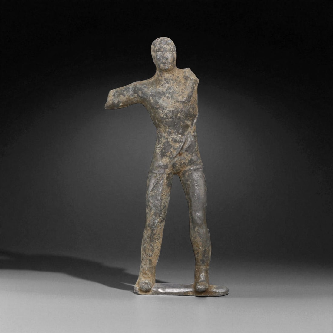 Antique Post-Medieval European Votive Lead Figure, c. 16th-17th Century CE, 147g, 23C (1 of 2)