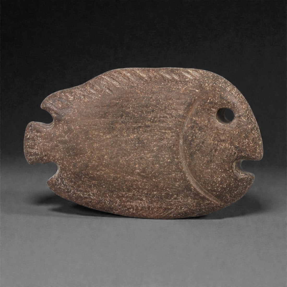 An Egyptian Stone Fish Amulet, New Kingdom, Circa 1550-1070 BCE, 41LA (1 of 2)