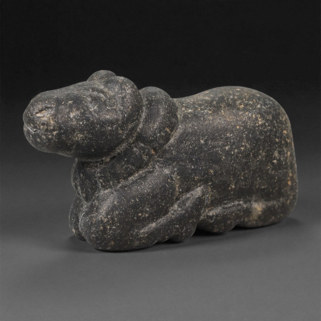 A Near Eastern Basalt Zoomorphic Figurine, 2nd-1st Millennium BCE, 17LB (1 of 2)