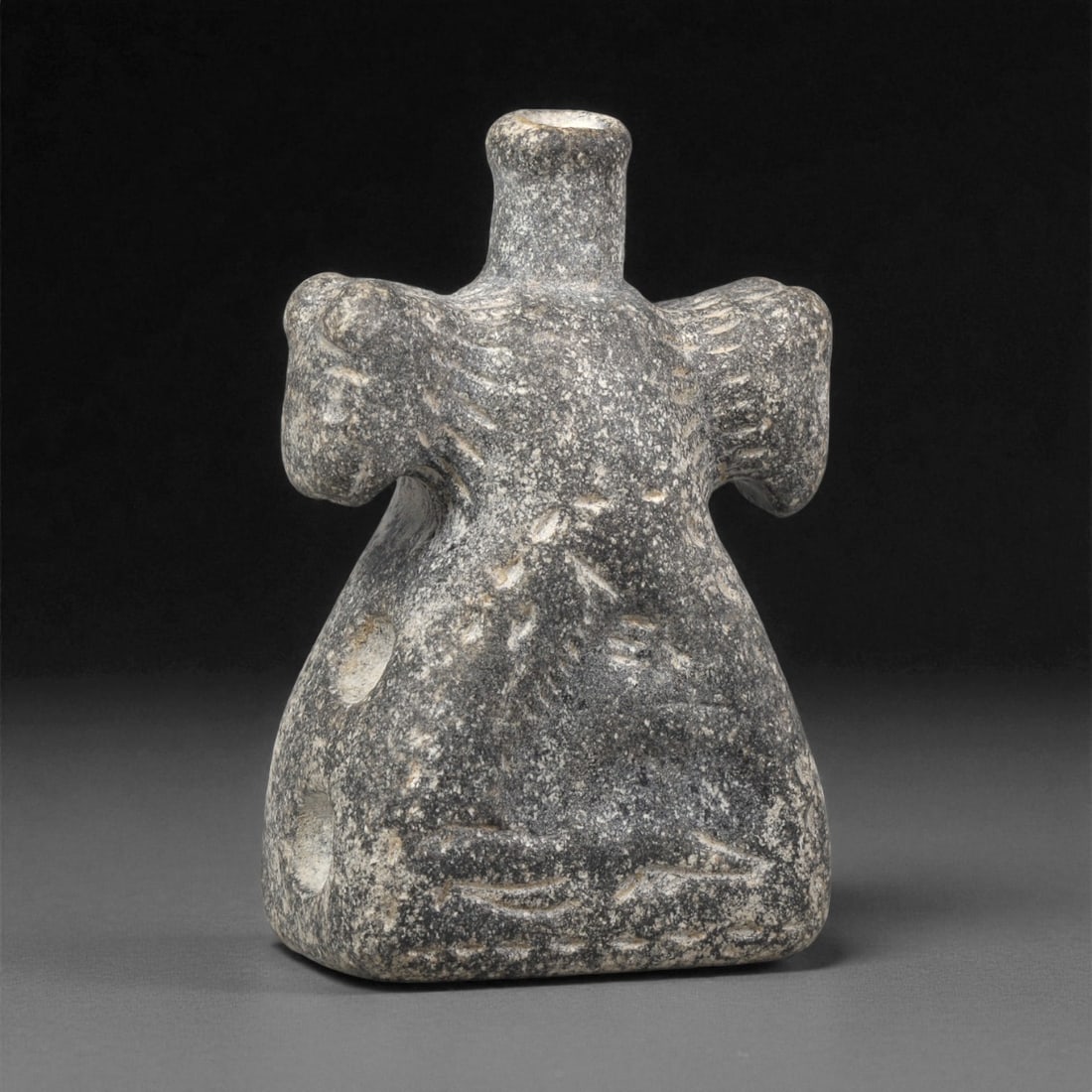 A Near Eastern Stone Kohl Vessel, 2nd-1st Millennium BCE, 15ZA (1 of 2)