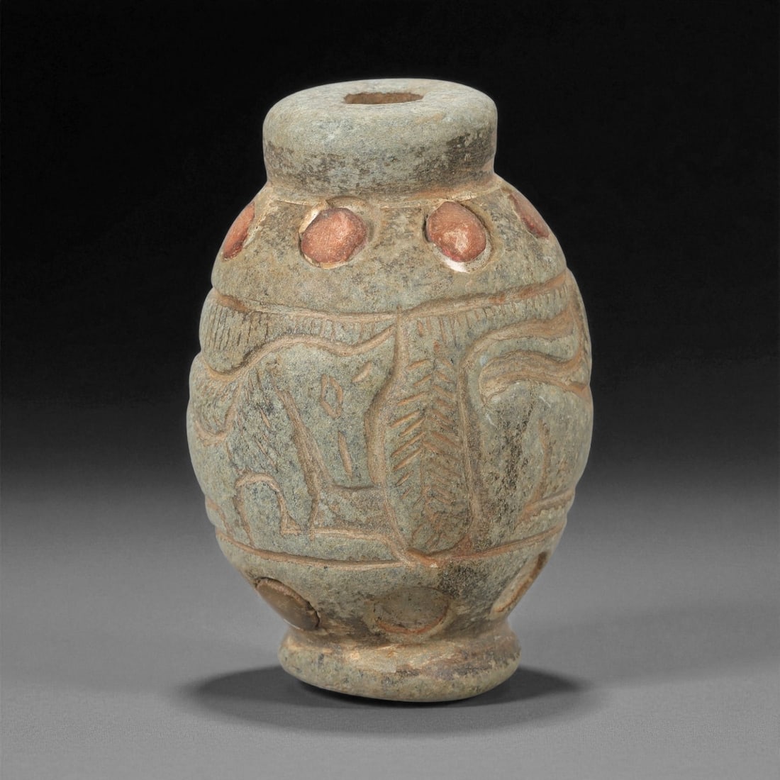 A Mesopotamian Stone Kohl Vessel, 3rd-2nd Millennium BCE, 63LE (1 of 3)