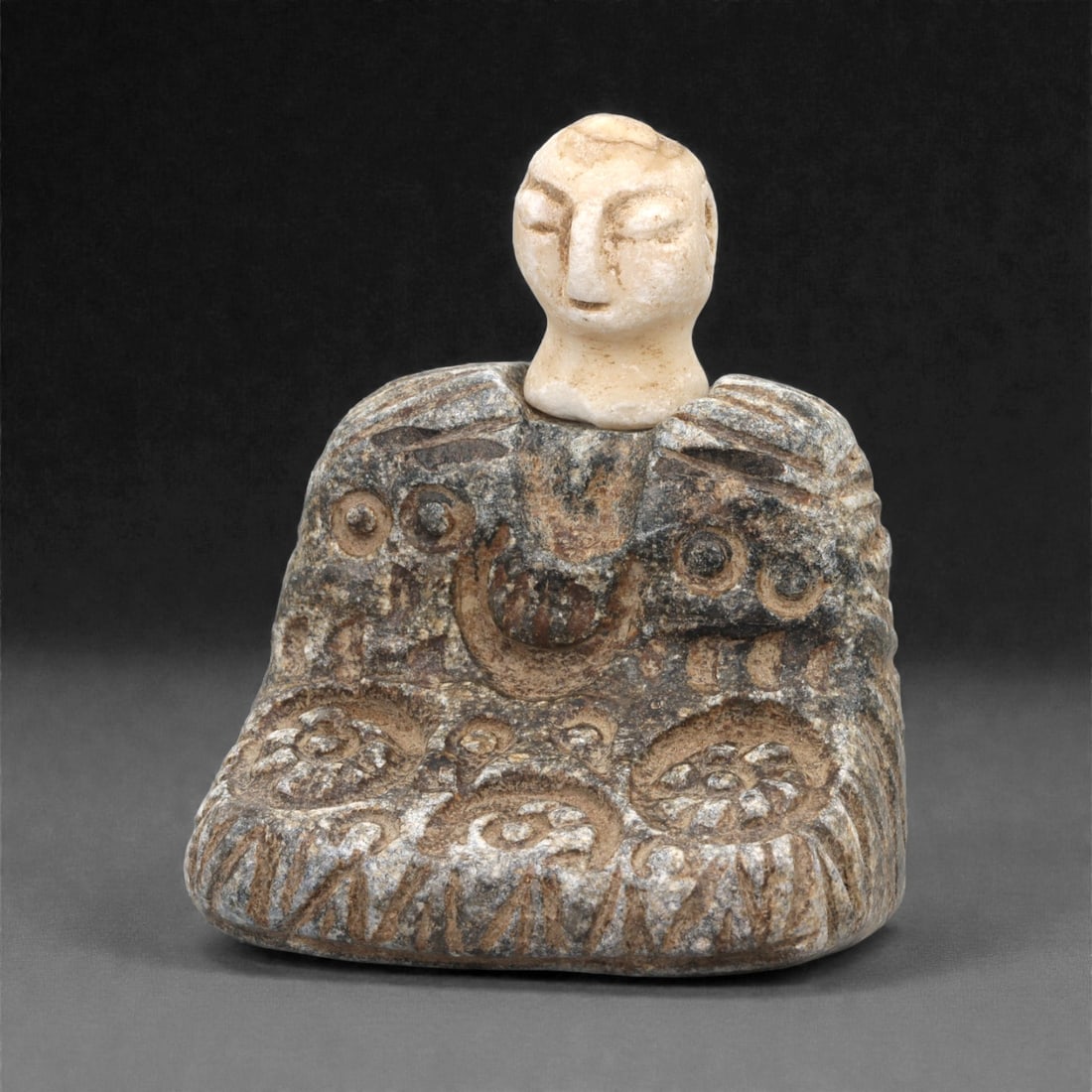 A Bactrian Stone Composite Idol, 3rd-2nd Millennium BCE, 3LN (1 of 3)