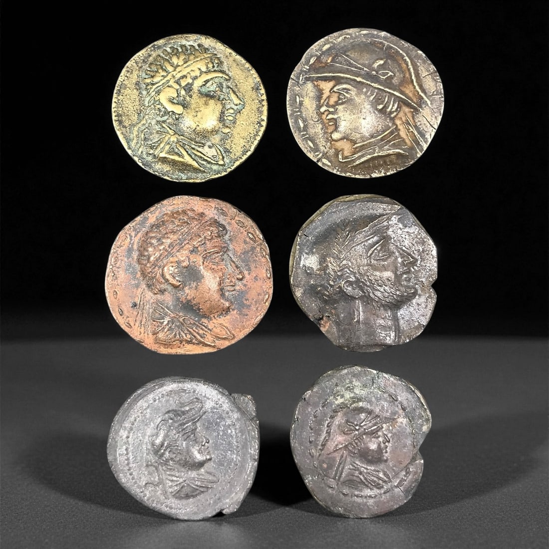 Vintage Neoclassical Portrait Medallion Set, c. 20th Century 2.7-3.1cm, 28EW (1 of 1)