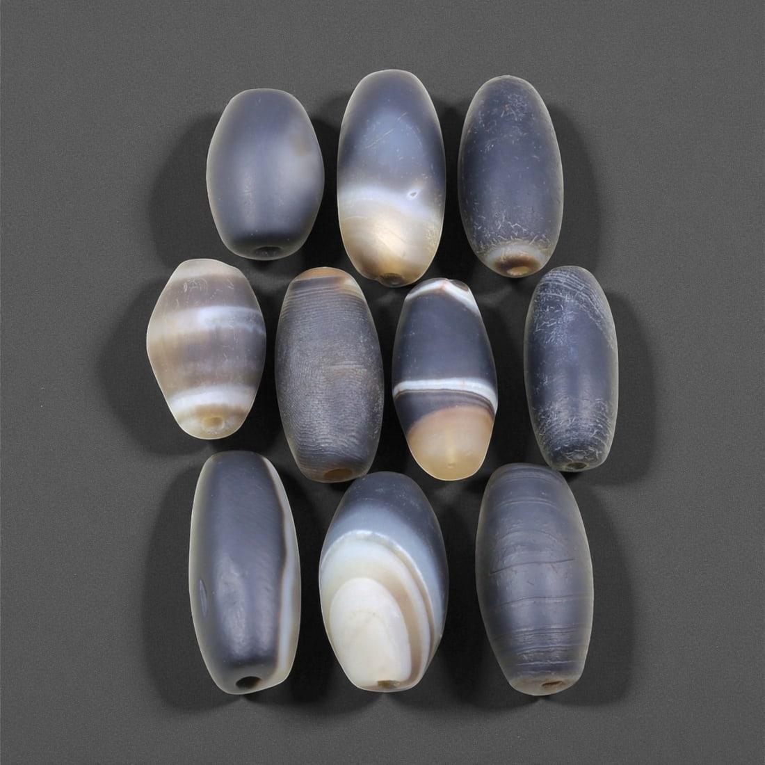 Antique Tibetan Agate Bead Group, c. 18th-20th Century, 2-2.8cm, 44EL (1 of 1)