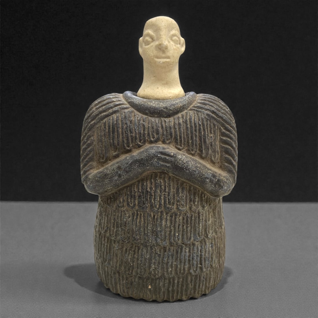 A Bactrian Composite Stone Standing Idol, 3rd-2nd Millennium BCE, 460g, 7AA (1 of 2)