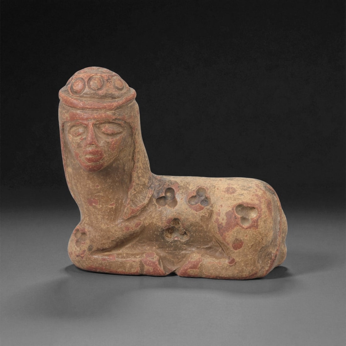 A Near Eastern Stone Human-Headed Zoomorphic Effigy, 2nd-1st Millennium BCE, 79LE (1 of 2)