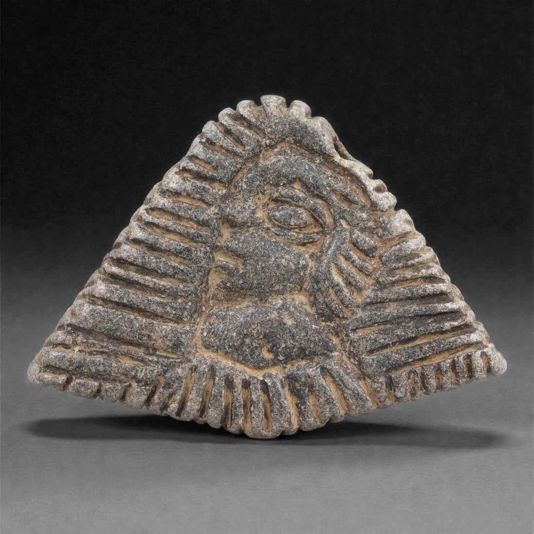 A Syro-Hittite Schist Anthropomorphic Plaque, Early 1st Millennium BCE, 67LJ (1 of 2)