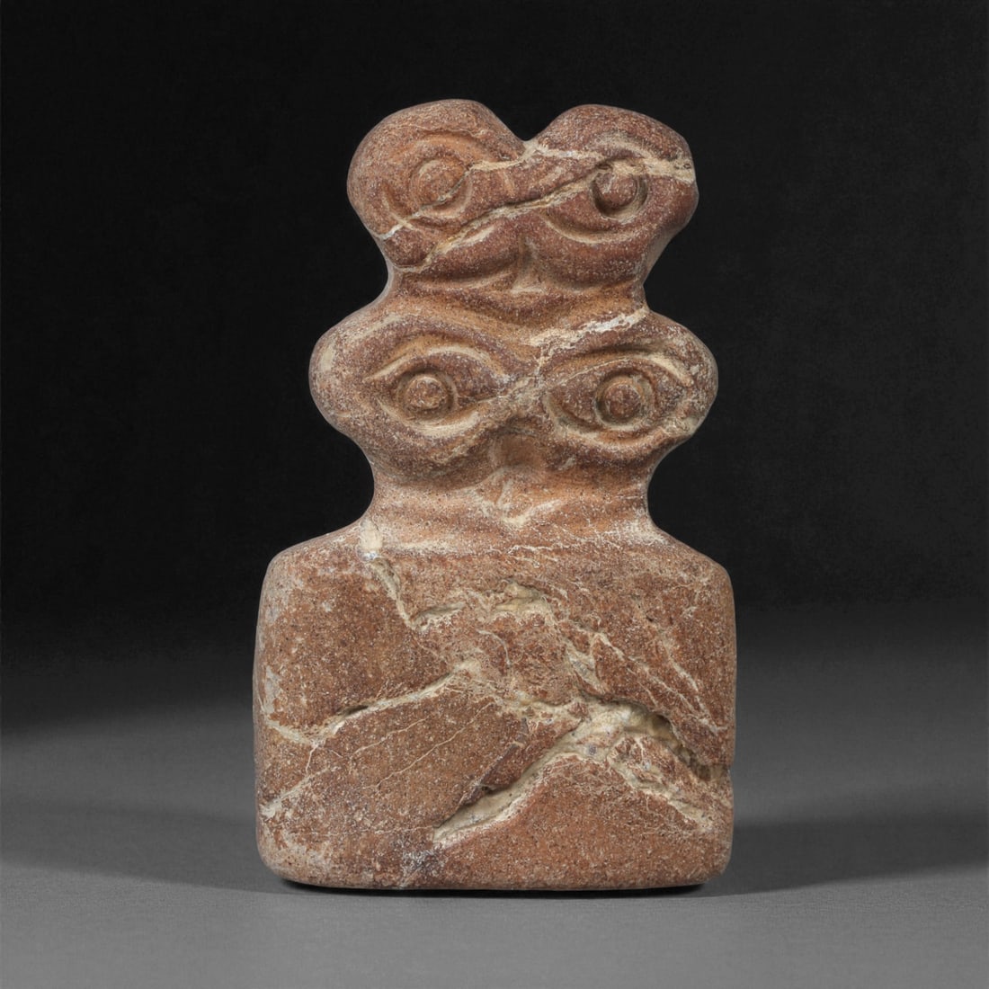 A Near Eastern Stone Eye Idol, 4th-3rd Millennium BCE, 65LA (1 of 2)