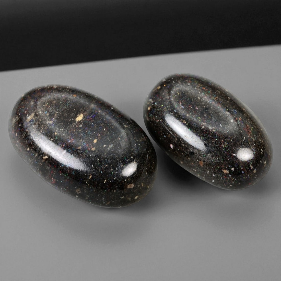 19.70 Carats Matrix Opal Cabochon Pair - Natural Australian Stones, 61XB (1 of 1)