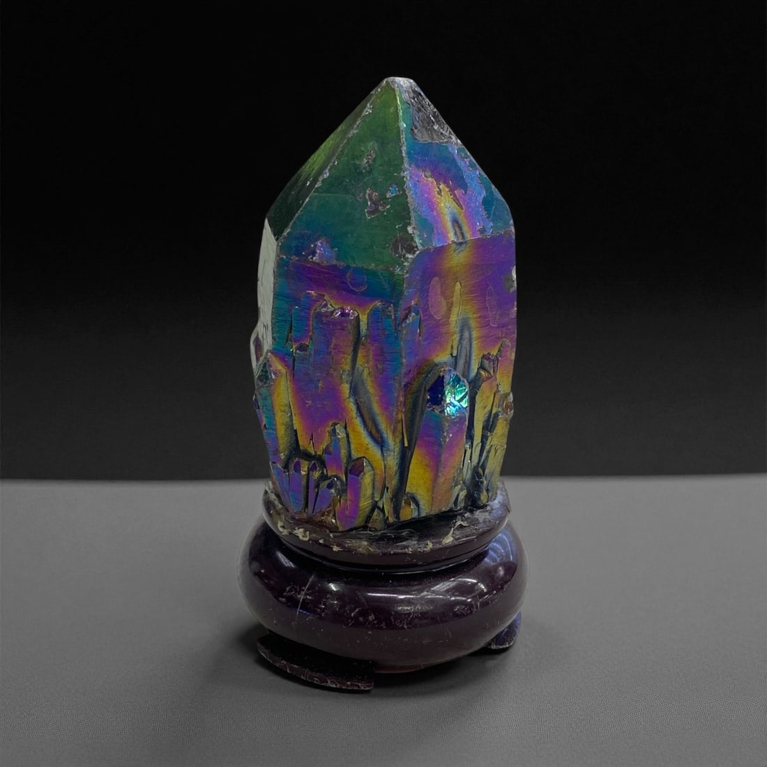 A Treated Quartz Crystal on Stand, Late 20th Century, 146 g, 50EE (1 of 4)