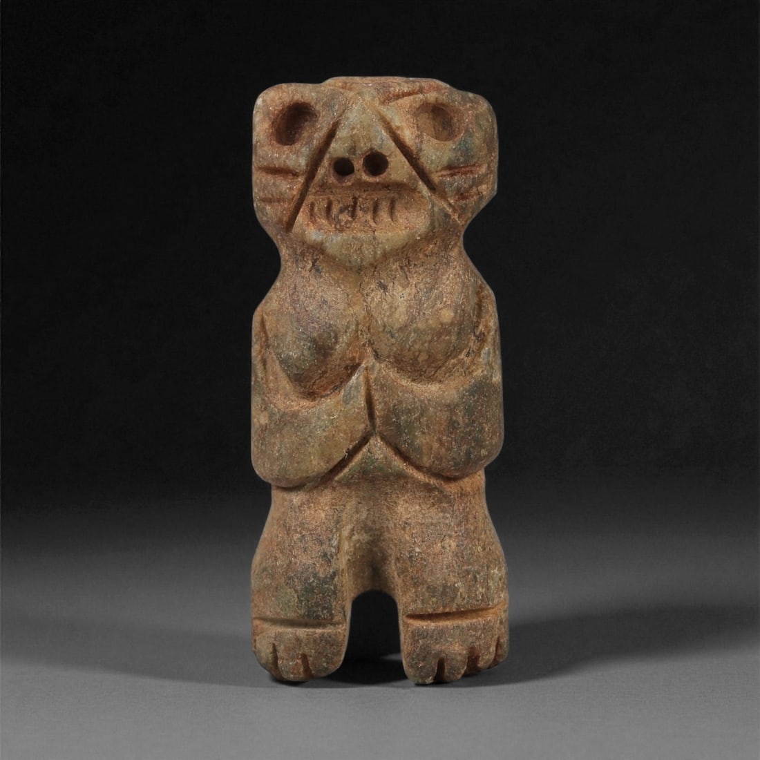 A Taino Carved Stone Idol, Late Pre-Columbian Period, Circa 1000-1500 CE, 81LF (1 of 2)