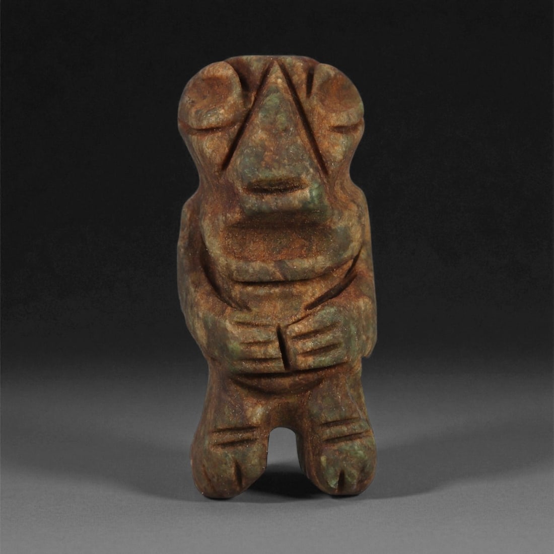 A Taino Carved Stone Idol, Late Pre-Columbian Period, Circa 1000-1500 CE, 17ZA (1 of 2)
