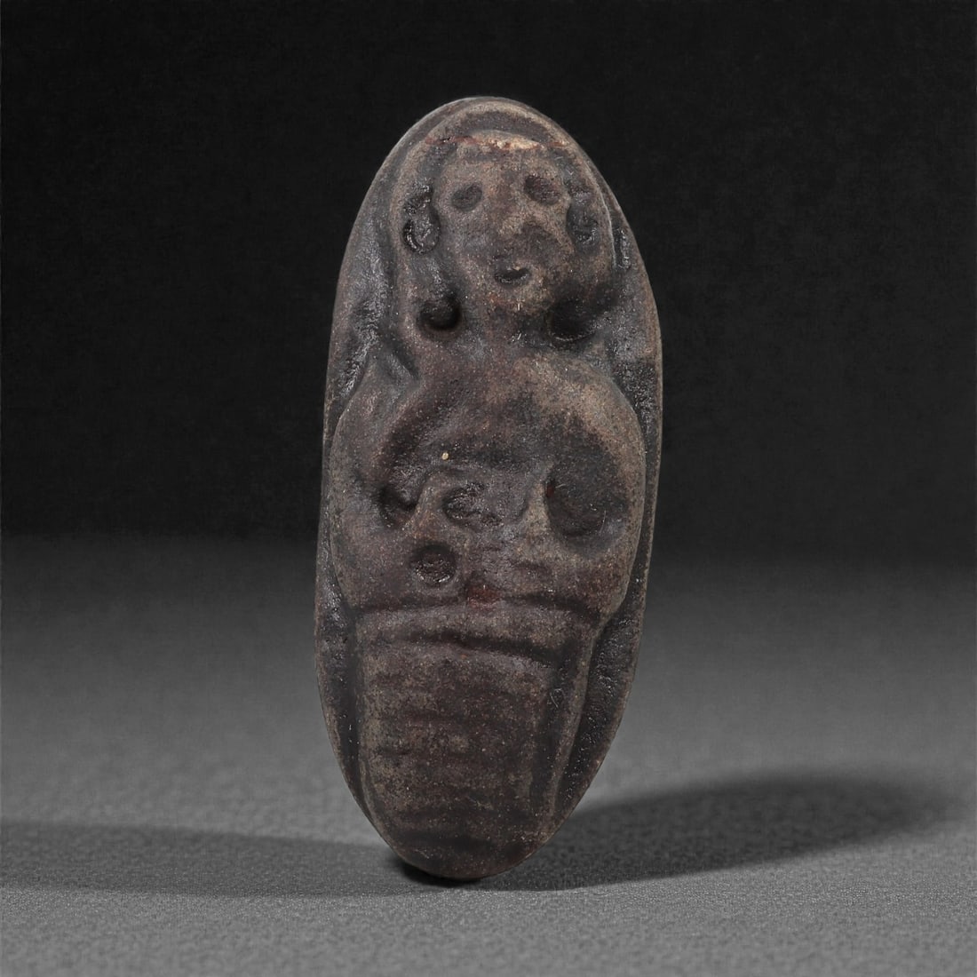A Byzantine Stone Carved Figural Pebble, 6th-8th Century CE, 60LH (1 of 2)