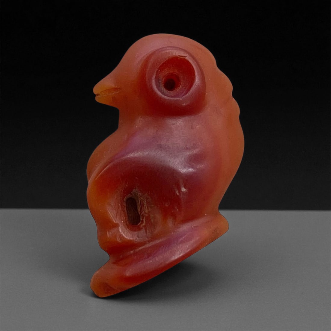 Ancient Coptic Egyptian Carnelian Bird Amulet, c. 3rd-7th Century CE, 3cm, 5g, 83AA (1 of 2)