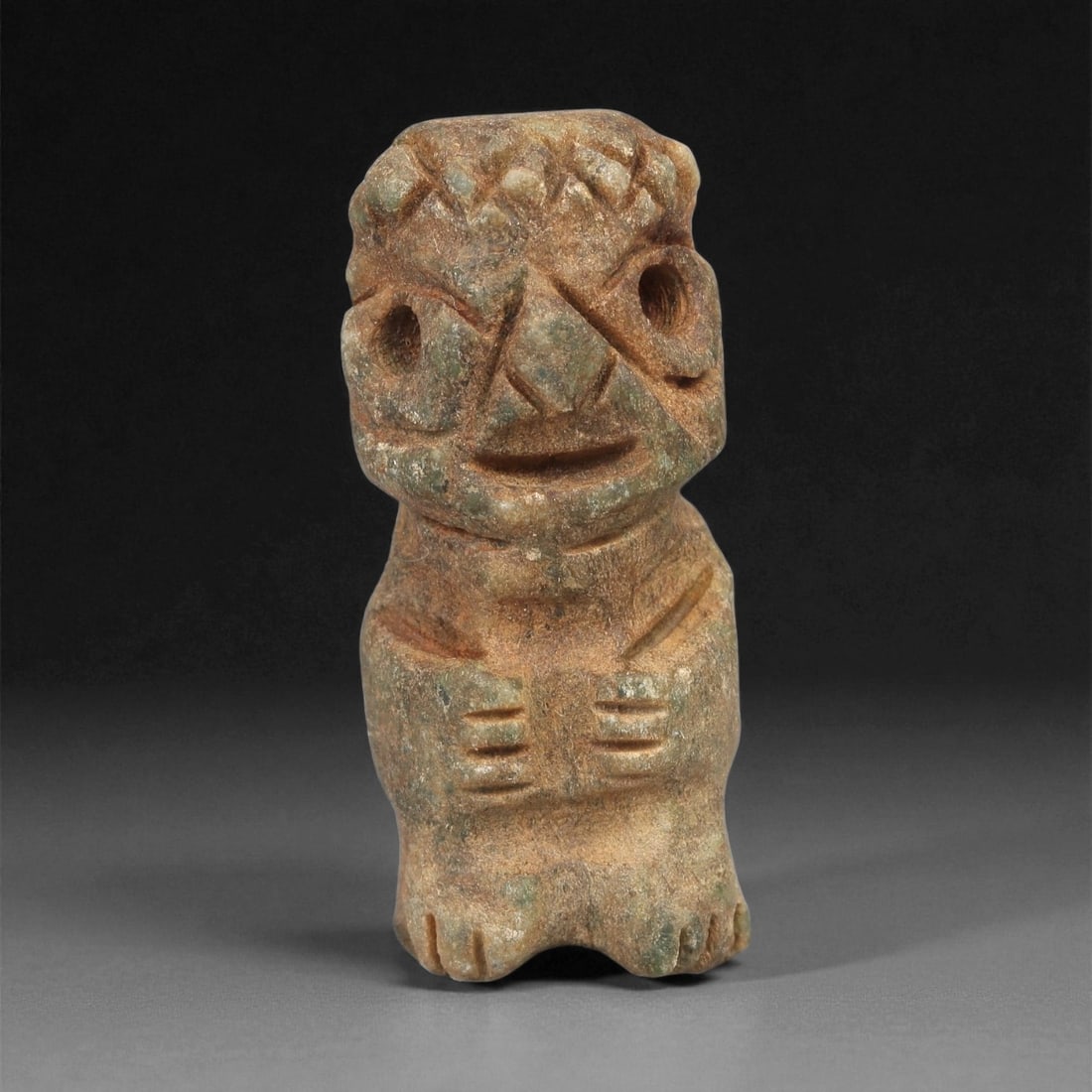 A Taino Carved Stone Idol, Late Ceramic Age, circa 1200-1500 CE, 30LE (1 of 2)