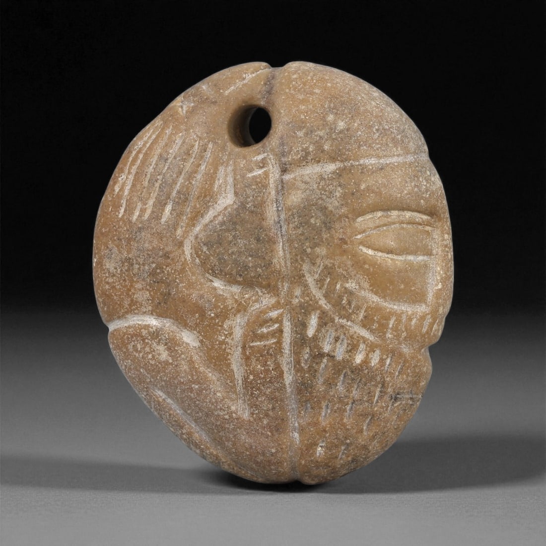 A Near Eastern Stone Double Zoomorphic Amulet, 2nd-1st Millennium BCE, 18LE (1 of 2)