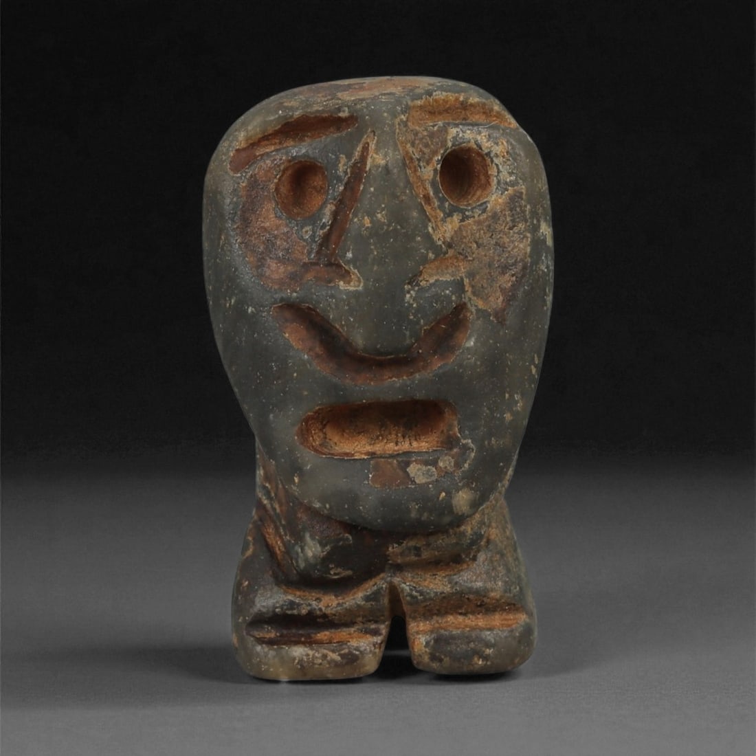 A Taino Carved Stone Idol, Late Pre-Columbian Period, Circa 1000-1500 CE, 52LB (1 of 2)
