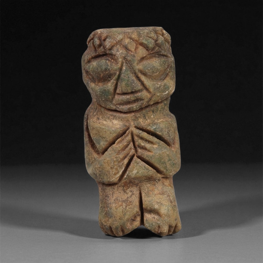 A Taino Carved Stone Idol, Late Pre-Columbian Period, Circa 1000-1500 CE, 98LF (1 of 2)