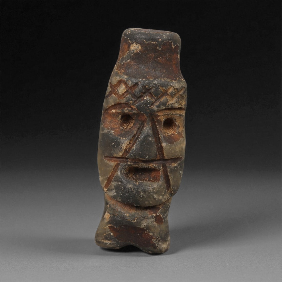 A Taino Carved Stone Idol, Late Pre-Columbian Period, Circa 1000-1500 CE, 18LA (1 of 2)