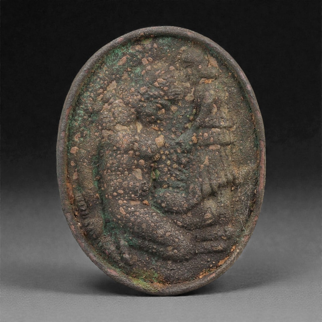 A Roman Provincial Bronze Stamp Seal, 2nd-4th Century CE, 67LP (1 of 2)