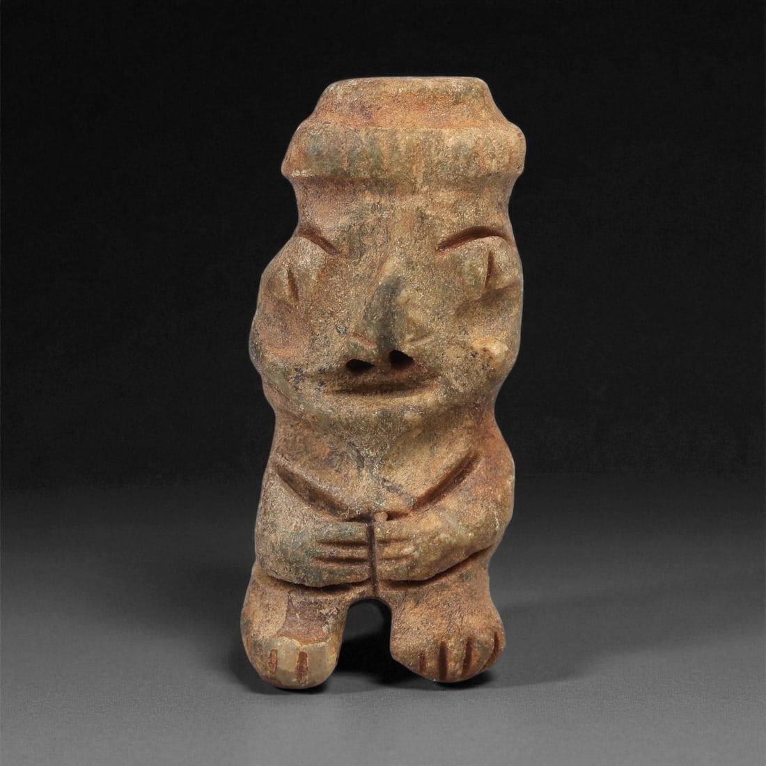 A Taino Carved Stone Idol, Late Ceramic Age, circa 1200-1500 CE, 22LE (1 of 2)