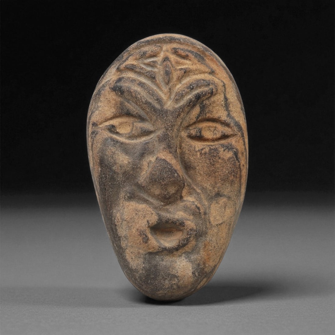 A Mediterranean Stone Maskette, 12th-17th Century, 42LB (1 of 2)