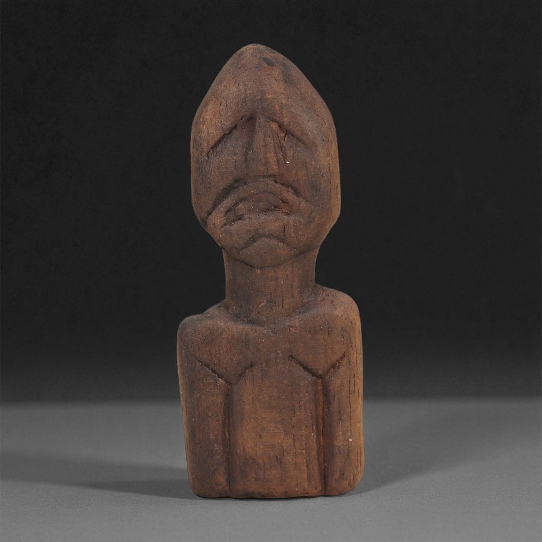 A Wooden Anthropomorphic Figurine, 19th-Early 20th Century, 20LD (1 of 2)