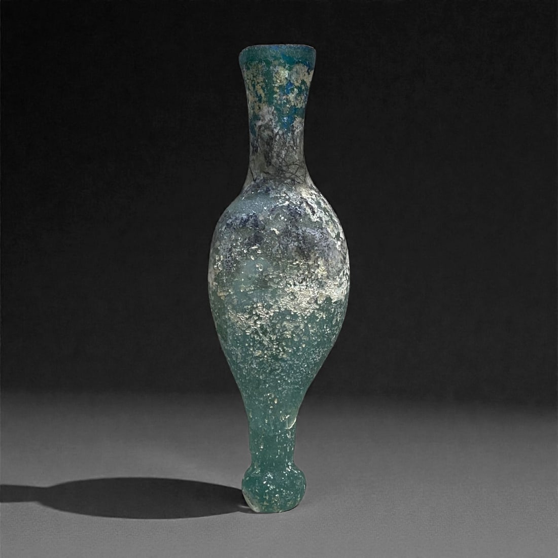 A Roman Levantine Glass Alabastron, 1st-2nd Century CE, 19 g, 54AA (1 of 2)