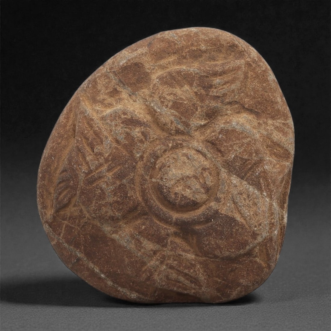 A Byzantine Stone Relief Plaque with Central Medallion and Bird Motifs, 11th-12th Century, 15B (1 of 2)