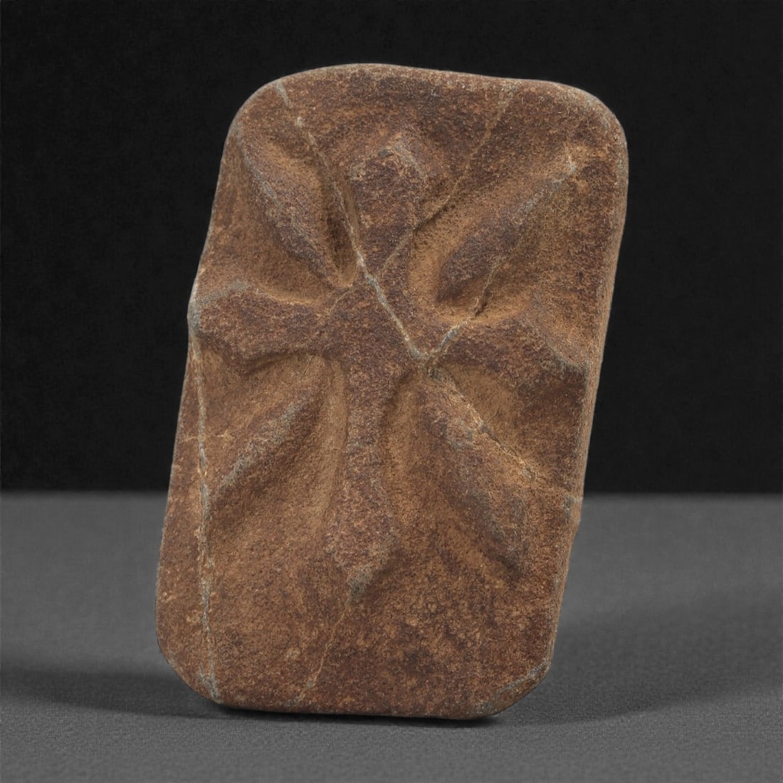 A Byzantine Stone Relief with Cross Motif, 10th-12th Century, 92B (1 of 2)