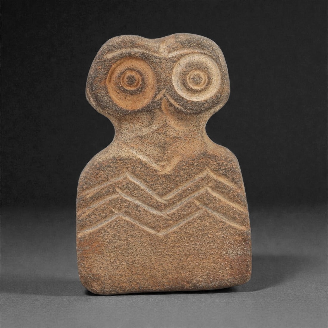 A Near Eastern Stone Eye Idol, 4th-3rd Millennium BCE, 35LG (1 of 2)
