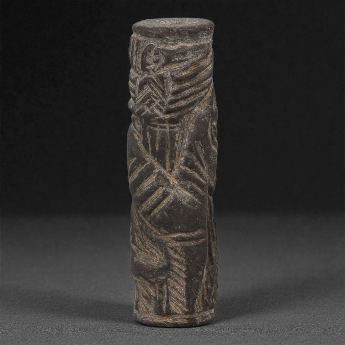 A Bactrian (BMAC) Stone Cylinder Seal, 3rd-2nd Millennium BCE, 56LQ (1 of 4)