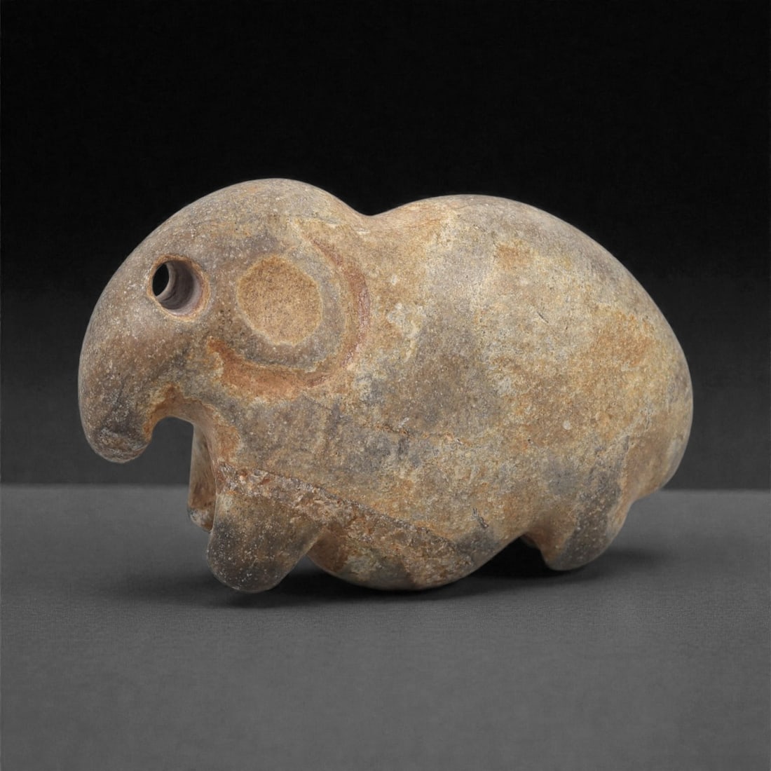 An Egyptian Stone Elephant Pendant, Predynastic Period, 4th Millennium BCE, 66LN (1 of 2)