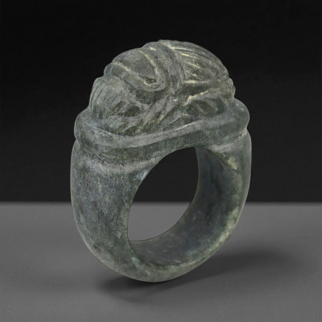 Ancient Parthian Scarab Carved Stone Ring, c. 2nd-3rd Century CE, 3.5cm, 70EP (1 of 2)