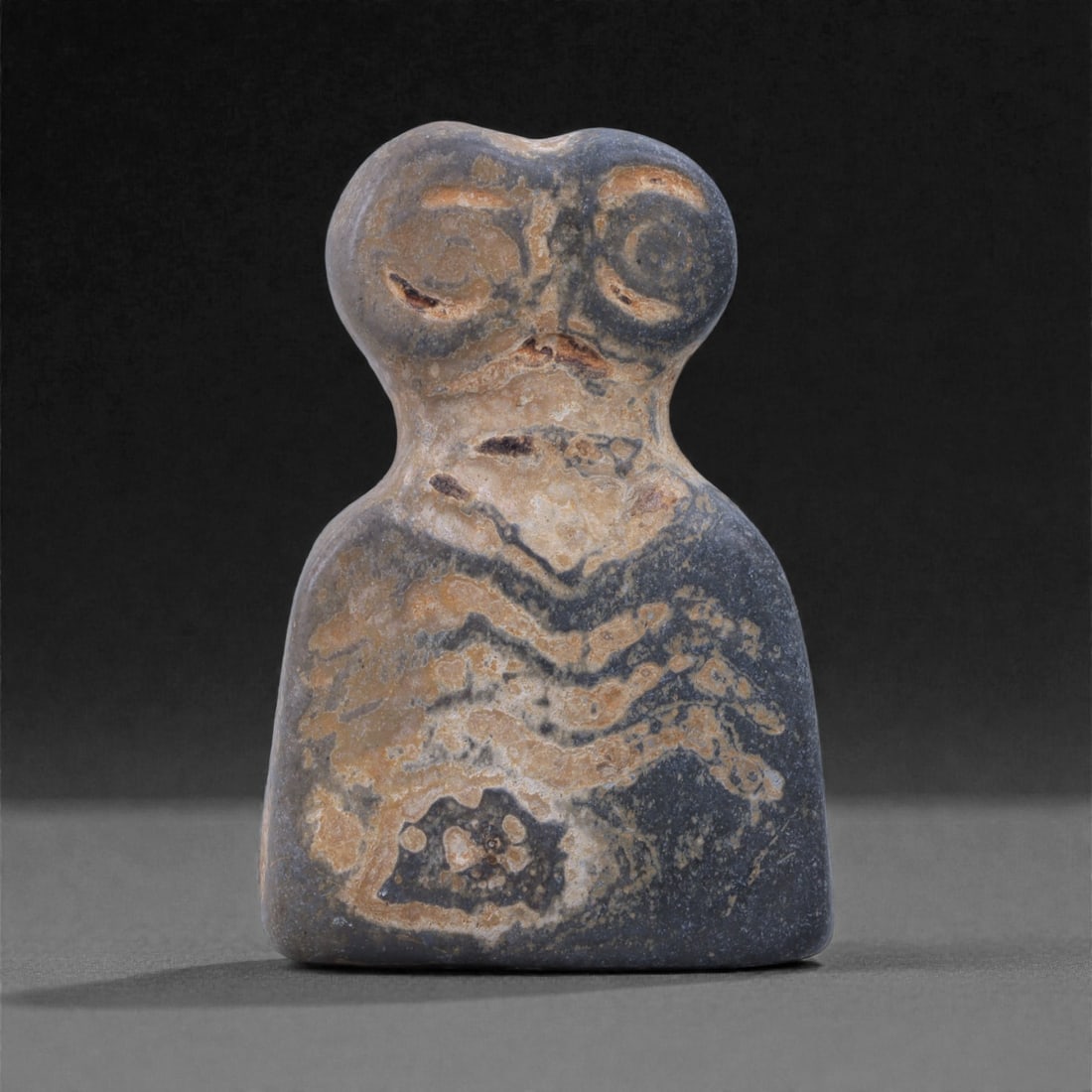 A Near Eastern Steatite Eye Idol, 4th-3rd Millennium BCE, 68L (1 of 2)