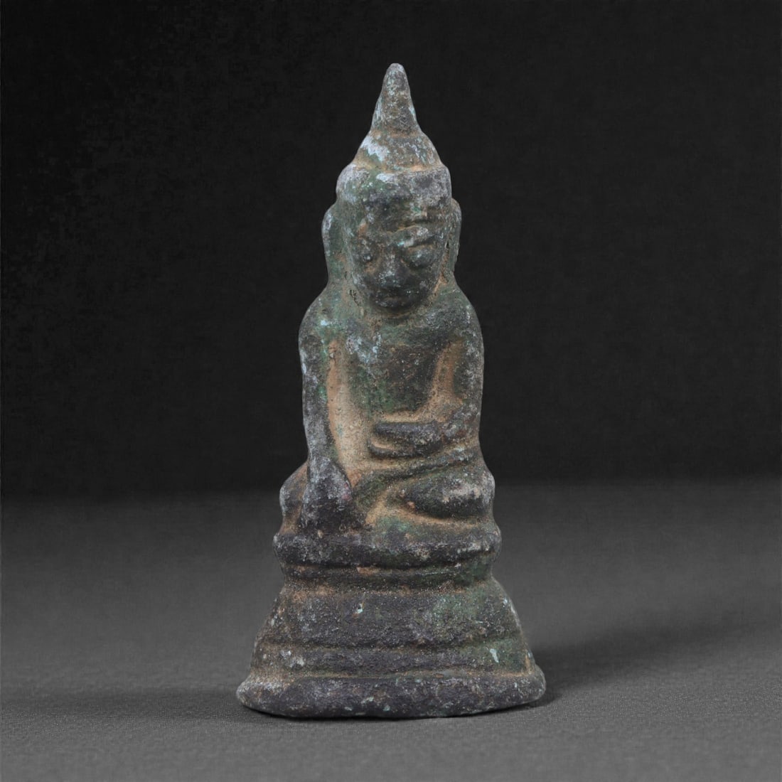 Bronze Buddha Figurine - Southeast Asian Meditative Sculpture, 15L (1 of 3)