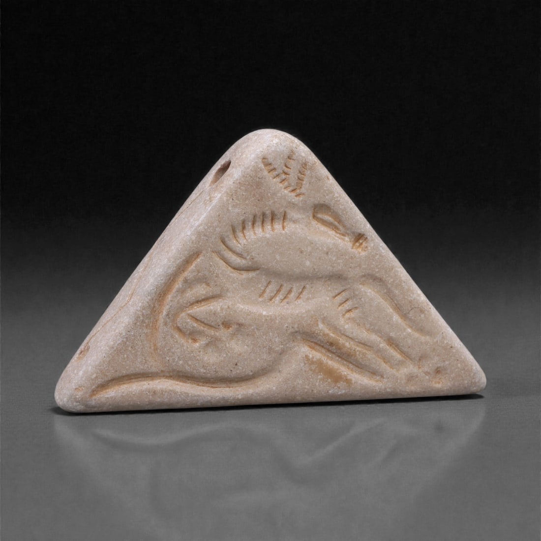 A Near Eastern Stone Amulet, 3rd Millennium BCE, 44K (1 of 2)