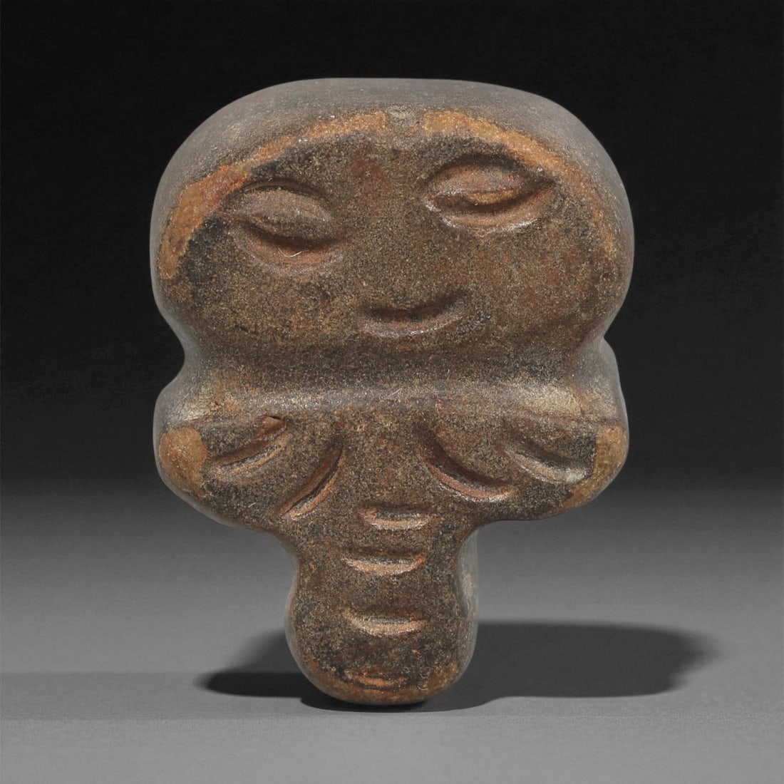 A Near Eastern Stone Anthropomorphic Figurine, 3rd-2nd Millennium BCE, 90ZB (1 of 2)