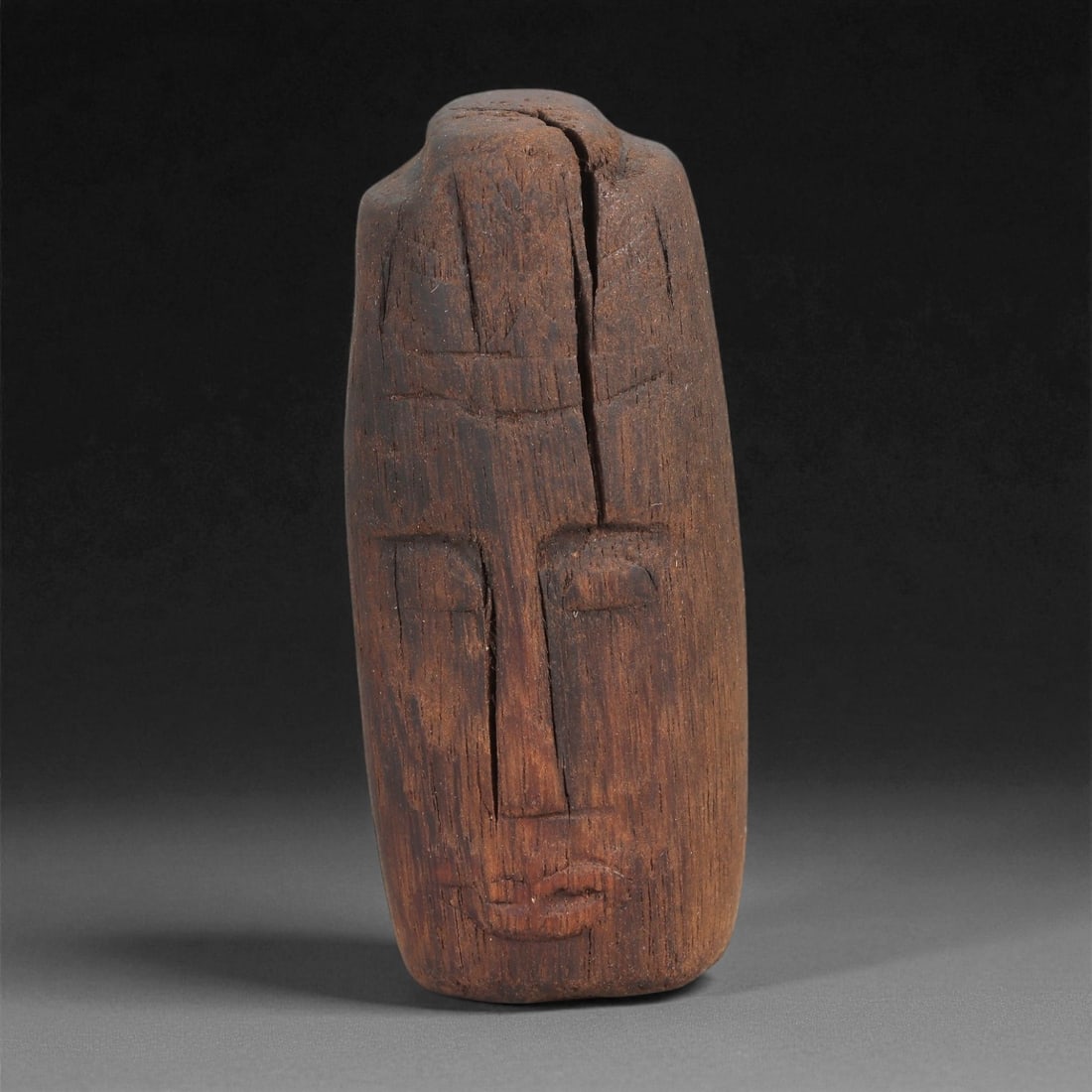 A Wooden Anthropomorphic Figurine, 19th-Early 20th Century, 47LD (1 of 2)