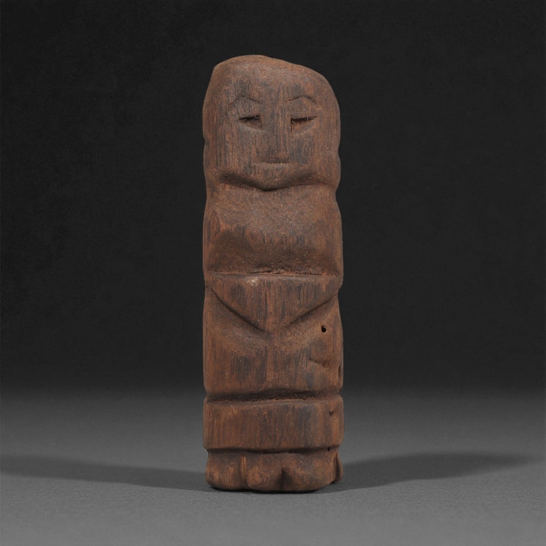 A Wooden Anthropomorphic Figurine, 19th-Early 20th Century, 60LF (1 of 2)