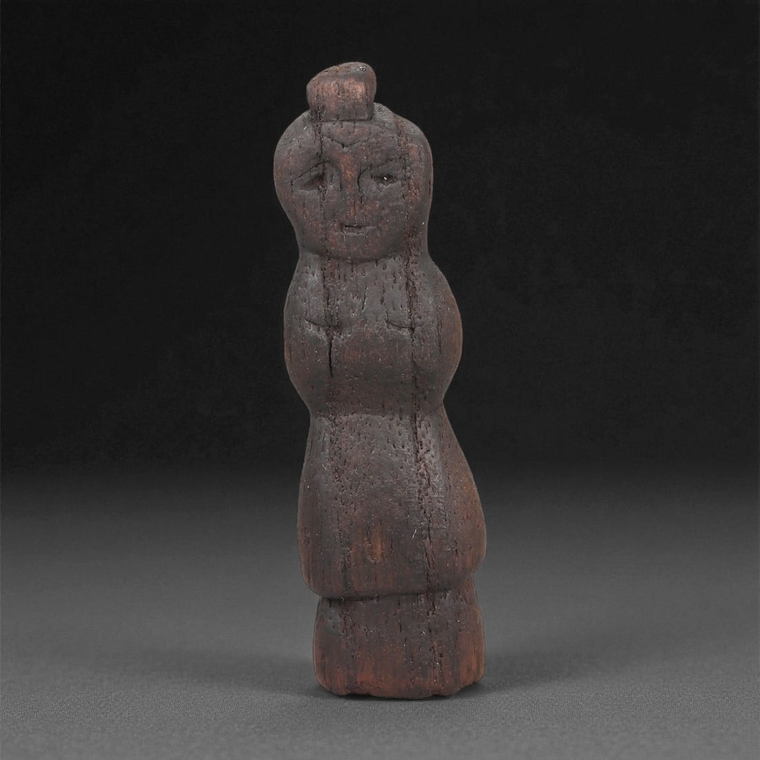 A Wooden Anthropomorphic Figurine, 19th-Early 20th Century, 22LD (1 of 2)