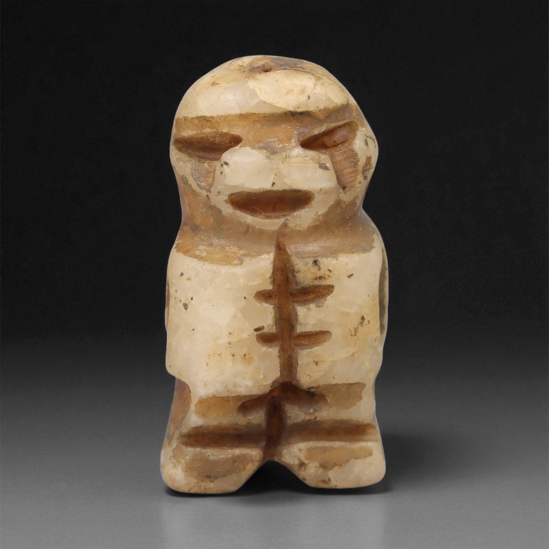 A Taino Carved Stone Idol, Late Ceramic Age, circa 1200-1500 CE, 3LD (1 of 2)