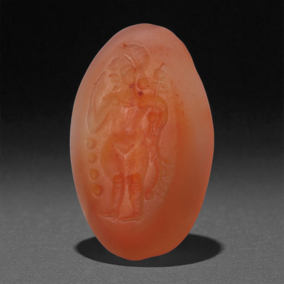 A Sasanian Carnelian Intaglio, 3rd-7th Century CE, 47LS (1 of 2)