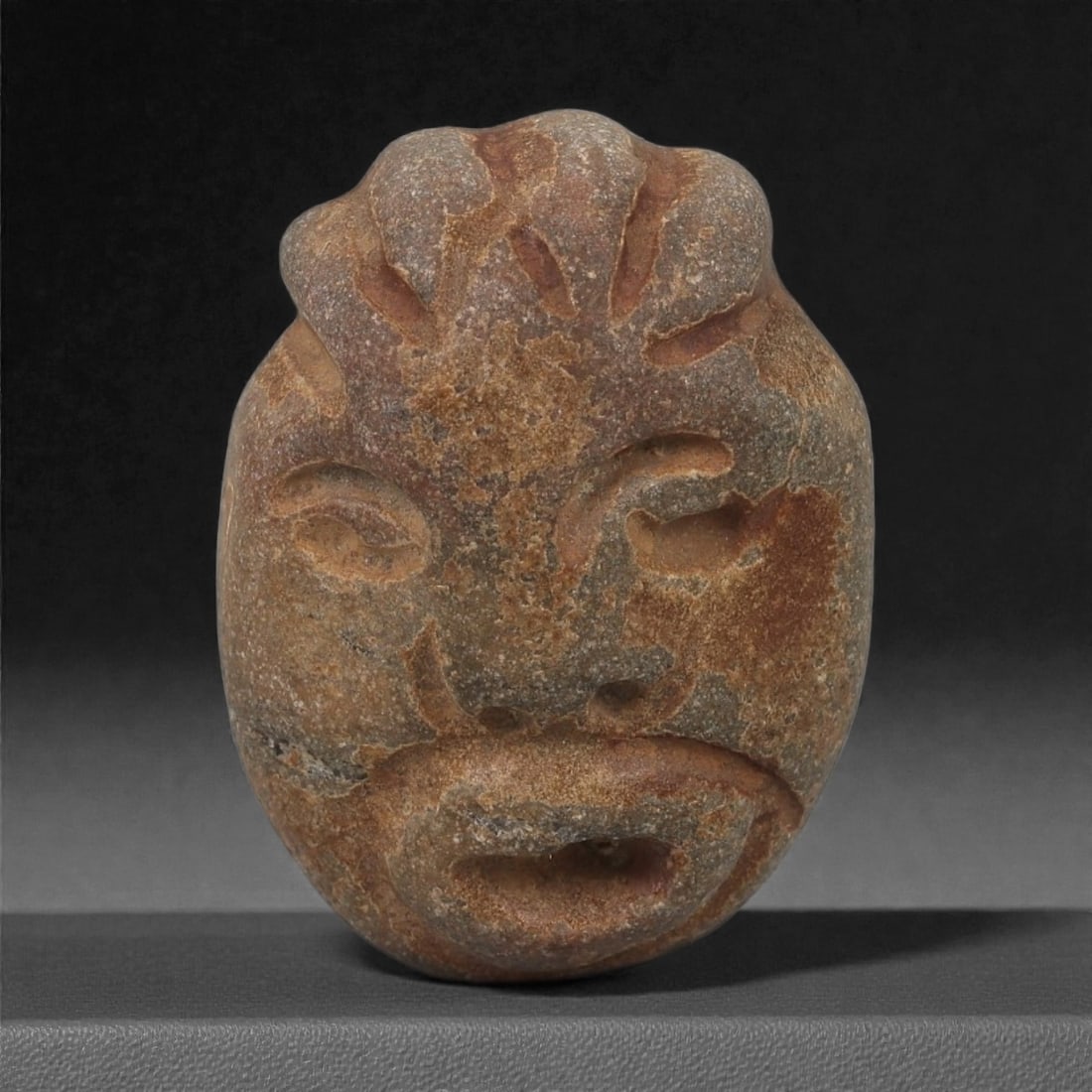 A Mediterranean Stone Maskette, 12th-17th Century, 54AD (1 of 2)