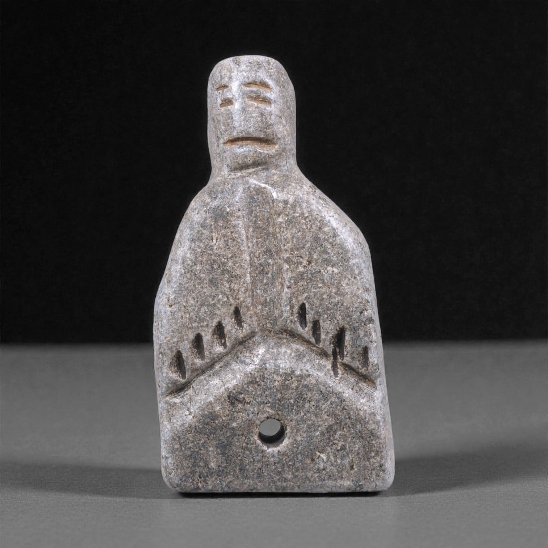 A Near Eastern Schist Anthropomorphic Idol, Early 3rd Millennium BCE, 63Q (1 of 2)
