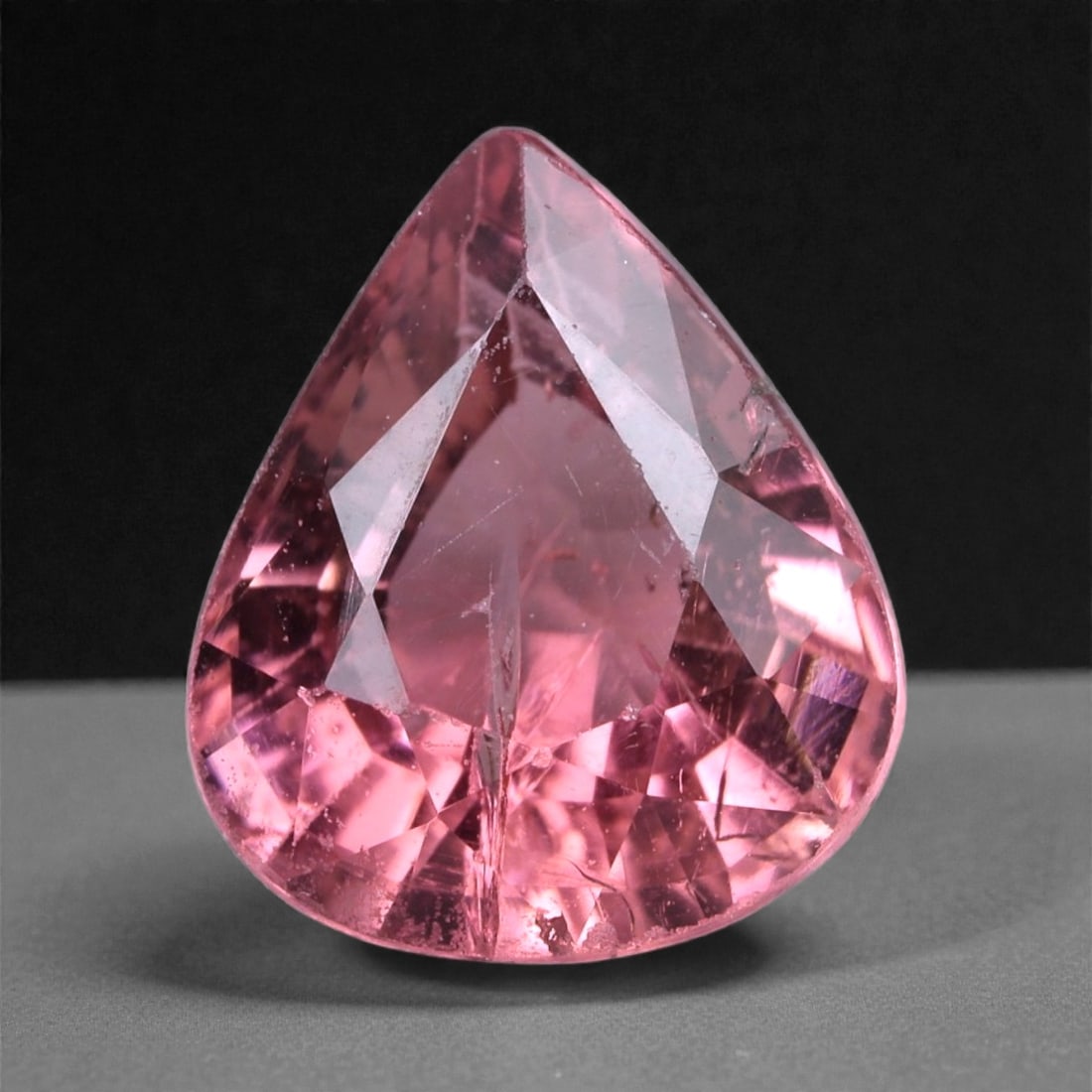 1.13 Carats Rosy Pink Tourmaline Pear - Natural Nigerian Gem, 33XB (1 of 1)