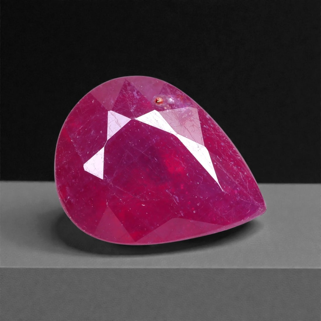 3.15 Carats Vivid Pinkish Red Ruby - Natural Mozambique Gem 9x7mm, 19XB (1 of 1)